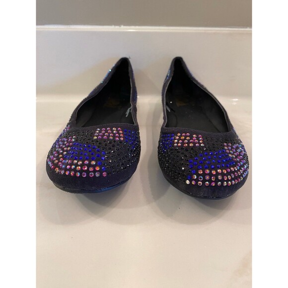 L.e.i Shoes Rainbow Flats Sparkle Women’s Slip-on Size 6 NWOT Stylish Fun Unique - Picture 3 of 9